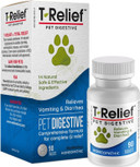 T-Relief Pet Digestive Complete Gi Relief For Dog & Cat Soothing Aloe + 13 Natural Homeopathic Actives Help Calm Nausea & Diarrhea From Mild Illness Food Stress Or Motion Sickness - 90 Tablets