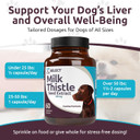 K9 Select Milk Thistle For Dogs, 100Mg - 60 Beef Flavored Tablets - Canine Liver Health Natural Milk Thistle Supplement