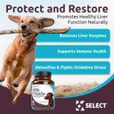 K9 Select Milk Thistle For Dogs, 100Mg - 60 Beef Flavored Tablets - Canine Liver Health Natural Milk Thistle Supplement