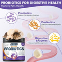 Probiotics For Dogs, Freeze-Dried Dog Probiotics And Digestive Enzymes, Plus Omega-3 For Itchy Skin, 3-In-1 Prebiotics For Digestive Health, Dog Vitamins And Supplements For Immune Health, 120 Bites