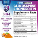 Glucosamine Chondroitin Supplement - 2100Mg Joint Health Supplement With Msm Turmeric & Boswellia - Quercetin For Cartilage, Flexibility & Mobility - Triple Strength Glucosamine Sulfate - 120 Capsules