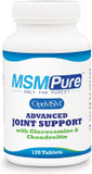Kala Health Msmpure Advanced Joint Support Tablets  Glucosamine, Chondroitin, Optimsm, Ester-C & Manganese For Joint Health, Flexibility & Mobility  Vegetarian-Sourced Glucosamine, 120 Count