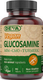 Deva Vegan Glucosamine Msm & Cmo, Cmo, Turmeric Extract, Boswellia Extract With Non Animal Ingredients, 90 Tablets