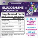 Glucosamine Chondroitin Supplements Msm Complex - Antioxidant & Joint Support With Turmeric, Boswellia, Quercetin - For Occasional Discomfort Of Joints, Back, Hands, Knees & Mobility - 120 Capsules