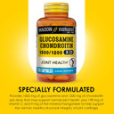 Mason Natural Glucosamine Chondroitin 1500/1200 3 Per Day With Vitamin C - Supports Joint Function For Normal Flexibility & Mobility*, 180 Capsules