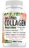 Collagen Peptide Pills 100 Tablets Protein Supplements No More Mixing Powder Shakes Easy To Swallow Collagen Peptides Powder Pills Protein Capsules Keto