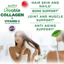 Lifeable Collagen Peptides Gummies | 100Mg With Vitamin C | Great Tasting Collagen Supplements | Vegetarian Hair Skin And Nails Gummies | Collagen Gummies For Adults, Men, Women | 90 Gummies
