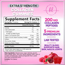 Collagen Gummies For Women - Extra Strength Collagen Peptides Gummy With Vitamin C, Zinc And Biotin, Hydrolyzed Protein Peptides Supplement For Hair, Nail & Healthy Skin Support, Non-Gmo - 120 Gummies