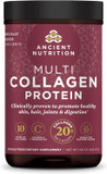 Collagen Powder Protein By Ancient Nutrition, Multi Collagen Vanilla Protein Powder, 45 Servings, With Vitamin C, Hydrolyzed Collagen Peptides Supports Skin And Nails, Gut Health, 16.7Oz