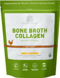 Amy Myers Md Bone Broth Collagen Powder - Organic Chicken Bone Broth - Supports Healthy Skin & Nails - For Gut Health & Joint Support - 20 Servings, Chicken Flavor