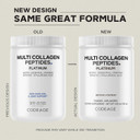 Codeage Multi Collagen For Women & Men Biotin 10000Mcg Keratin, Protein Powder Vitamin C B6 D3, Hyaluronic Acid, Niacin - Hydrolyzed Collagen Coffee Creamer 5 Types - Unflavored - Non-Gmo - 11.5Oz