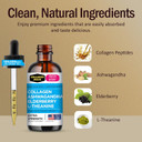 Collagen Mojo - Liquid Collagen For Women & Men, Collagen Peptides With Ashwagandha, Elderberry & L-Theanine - Hair, Skin, Nails, Joint & Stress Support, High Absorption - 100,000Mcg, 2 Oz