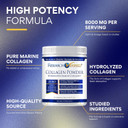 Research Verified® Collagen Powder - Hydrolyzed Marine Collagen - Unflavored - Skin Hydration And Elasticity, Muscle Recovery, Non Gmo - 30 Scoops Per Container - 6 Month Supply