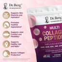 Dr. Berg Multi Collagen Peptides Powder Types I, Ii, Iii, V, X - Unflavored Collagen Powder W/ 14 G Of Protein - Grass-Fed, Pasture-Raised & Wild-Caught Collagen Sources - 25 Servings