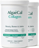Algaecal Collagen - 4 Clinically-Supported Peptides Verisol®, Fortigel®, Uc-Ii®, Fortibone®, Anti-Aging Hydrolyzed Collagen Powder, 60 Servings, Made In Usa