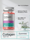 Horbäach Collagen Gummies | 90 Count | Strawberry Flavored Gummy | Hydrolyzed Collagen Type 1 And 3 | Non-Gmo, Gluten Free