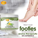 Spa Redi - Body And Foot Cream Mask, Lemon And Lime, 16 Oz - Pedicure Massage For Tired Feet And Body, Hydrating, Fresh Skin - Infused With Hyaluronic Acid, Amino Acids, Panthenol, Comfrey Extract