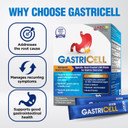 Labo Nutrition Gastricell - Acid Reflux, Heartburn, Recurring Gastric Discomfort, Natural Defence Against Gastric Distress 30 Sachets X3