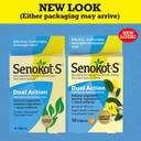 Senokot-S Dual Action Stool Softener Plus Senna Tablets, Natural Laxative With Docusate Sodium For Constipation Relief, 10 Count