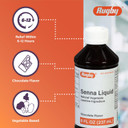 Rugby 8.8 Mg Senna Liquid - Made With Natural Vegetable Laxative Sennosides - Promotes Occasional Constipation Relief - Chocolate Flavored - 8 Fl. Oz
