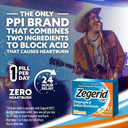 Zegerid Otc 24-Hour Heartburn Relief, The Only Proton Pump Inhibitor With Omeprazole 20Mg + Sodium Bicarbonate, Treats Frequent Heartburn, 14Ct Capsules