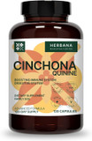 Quinine, Cinchona 120 Capsules - Supplement For Digestive Health Support - Natural Cinchona Officinalis Bark - High Potency