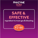 Phazyme Gas Relief, Ultra Strength Gas And Bloating Relief For Adults, 180 Mg Simethicone Fast Gels, 48 Count