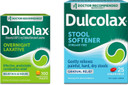 Dulcolax Stimulant Laxative Tablets, Gentle Overnight Constipation Relief, Bisacodyl 5Mg, 100 Ct Stool Softener Laxative Liquid Gel Capsules For Gentle Relief, Docusate Sodium 100Mg, 25 Ct