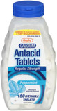 Rugby Regular Strength Antacid Chewable Tablets - Made With 500 Mg Of Calcium Carbonate - Peppermint Flavor - 150 Count