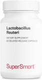 Supersmart - Lactobacillus Reuteri 5 Billion Cfu Per Day (Probiotic Supplement) - Digestive Health - Intestinal Microflora Balance - Normal Lipid Balance | Non-Gmo & Gluten Free - 120 Dr Capsules