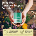 Herbamama Inulin Powder Capsules 1200Mg - Digestive Support & Gut Cleanse With Inulin Prebiotic Fiber - Vegan, Non-Gmo Chicory Root Powder Supplement, 100 Caps, 16-Day Supply