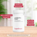 Supersmart - Lactobacillus Reuteri 5 Billion Cfu Per Day - Probiotic Supplement | Non-Gmo & Gluten Free - 60 Dr Capsules