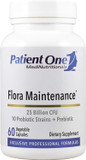 Patient One Flora Maintenance | Probiotic Supplement To Aid Balanced Intestinal Flora* | 25 Billion Cfu, 10 Probiotic Strains, Prebiotic | 60 Capsules