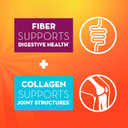 Metamucil Daily Fiber + Collagen, Psyllium Husk Powder, Plant Based Fiber Supplement, Sugar-Free With Stevia, 3-In-1 Fiber Supplement For Digestive Health, Orange Flavored, 90 Doses