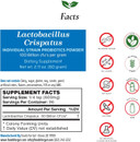 Lactobacillus Crispatus Probiotic Powder 100 Billion Cfu'S | No Additives | Digestive & Immune Support | High Potency | L. Crispatus | (100 Gram)