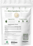 Micro Ingredients Organic Triple Fiber Powder, 2Lb | Natural Prebiotic To Support Digestive & Gut Health | Soluble, Easily Digestible | Unflavored, Vegan