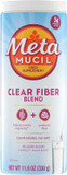Metamucil Fiber Supplement, Unflavored Clear Mixing Powder, No Grit, No Sugar Added, Plant Based Prebiotic Fiber Supplement Blend For Daily Digestive Health, 75 Teaspoons