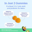 First Day Teens Gut Sustainer Tribiotic Gummies  3-In-1 Prebiotic, Probiotic & Postbiotic Supplement  Supports Digestive, Skin, Oral & Immune Health, Nutrient Absorption & Growth  30-Day Supply First Day Teens Gut Sustainer Tribiotic Gummies  3-In-1 Prebiotic, Probiotic & Postbiotic Supplement  Supports Digestive, Skin, Oral & Immune Health, Nutrient Absorption & Growth  30-Day Supply