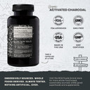 Wild Foods Activated Charcoal Capsules | 100% Organic Coconut Shells Active Tablets For Bloating & Hangover | Lab Tested & Non-Gmo Detox Pills | Made In Usa (120 Capsules)