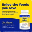 Enzymedica Digest Basic, Digestive Enzymes For Sensitive Stomachs, Offers Fast-Acting Gas & Bloating Relief, 90 Count