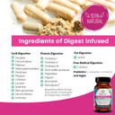 Life Infused - Premium Digestive Enzyme Supplements - 21 Plant-Based Enzymes, Proteases, Bromelain, Amylase, Papain - Probiotics, 72 Key Minerals & Herbs - Ease Gas & Bloating. 90 Servings