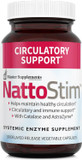 Master Supplements Nattostim - 30 Delayed Release Vegetable Capsules - Circulatory & Immune Support - Vegan, Gluten Free - 30 Servings