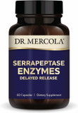 Dr. Mercola Serrapeptase Enzymes - Supports Healthy Cellular Function - Delayed Release - Non-Gmo, Gluten-Free & Soy-Free - 60 Capsules