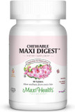 Maxi Health Chewable Digest - Natural Digestive Enzymes With Bromelain And Calcium- Quick-Acting - 90 Chewables - Kosher - Supports Healthy Digestion And Joint Comfort For Men & Women