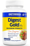 Enzymedica Digest Gold + Atpro, Maximum Strength Enzyme Formula, Prevents Bloating And Gas, 14 Key Enzymes Including Amylase, Protease, Lipase And Lactase, 180 Capsules