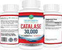 Best Earth Naturals Catalase 30,000 Supplement - Hair Supplements For Strong Hair - 60 Capsules