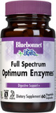 Bluebonnet Full Spectrum Optimum Enzymes Vegetarian Capsules, 60 Count
