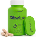 Citicoline 300Mg - From Cdp Choline, 120 Vegetarian Capsules, Supplement For Cognitive Performance & Mental Sharpness, 4-Month Supply, Gmp Certified, Made In Usa