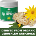 Organic Inulin Powder Natural Prebiotic Fiber For Gut Health. Usda Organic Raw Plant Based Vegan Prebiotics Fos Supplement From Jerusalem Artichoke. Hsa + Fsa Eligible Vitamins Only List Approved