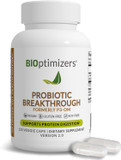 Bioptimizers Probiotic Breakthrough  Lactobacillus Plantarum Om Probiotics & Prebiotics Health Supplement For Gut, Digestive & Immune Support Probiotics For Women Men Elderly 120 Vegan Capsules